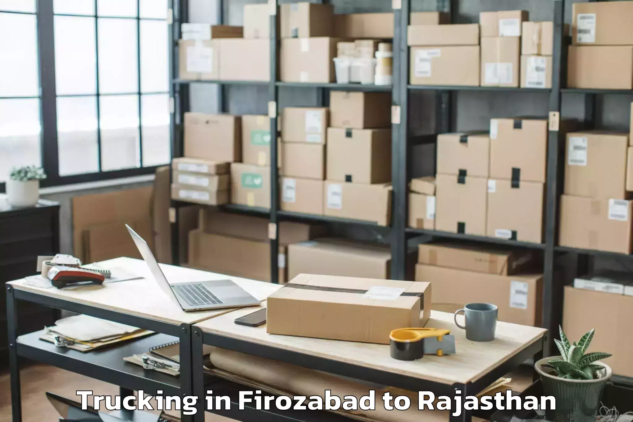 Get Firozabad to Madhav University Pindwara Trucking